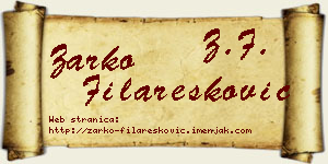 Žarko Filaresković vizit kartica